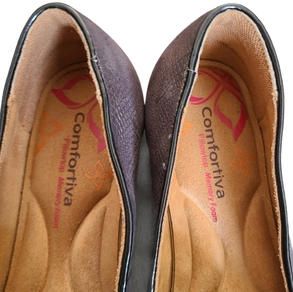 7.5 - Comfortiva | Marybeth Charcoal Loafer Flats - Picture 9 of 10